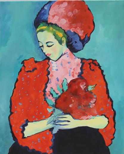 Kunstauktion 2024_Mädchen mit Pfingstrosen, nach Alexey v. Jawlensky